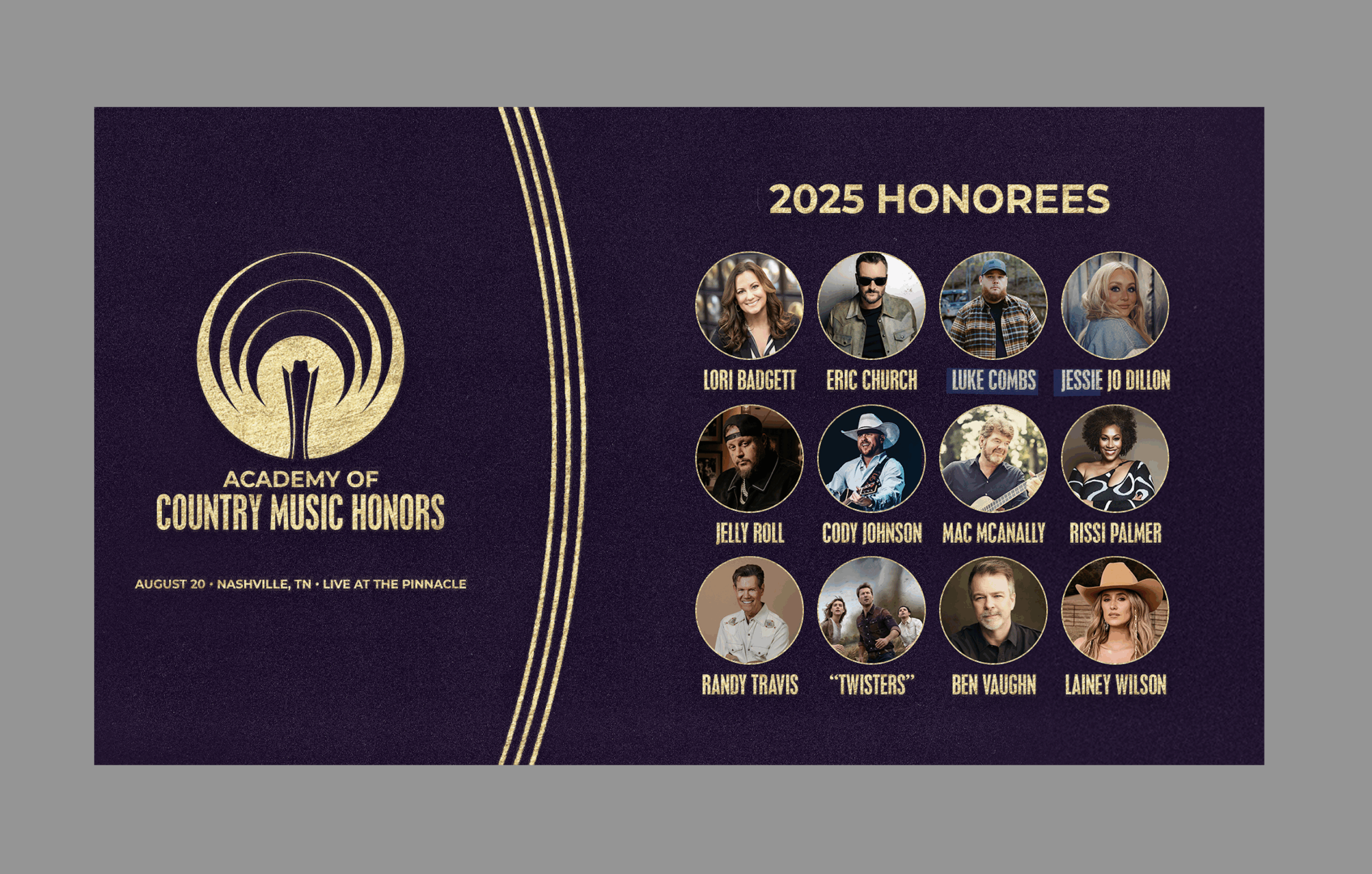 Academy of Country Music Umumkan Penerima Penghargaan ACM Honors 2025 di Nashville